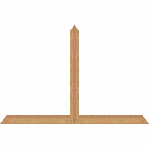 Ekena Millwork Portland Timber Gable Bracket, Western Red Cedar, 60"W x 40"H x 3 1/2"D x 3 1/2"F, 16/12 Pitch GBW060X40X0404POR00SWR - main